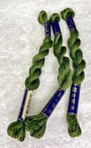 3 MINT Anchor Perle Pearl Cotton #269 Dark Olive Embroidery Floss Vintag... - $9.41