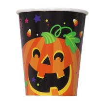 Happy Halloween Pumpkin 8 9oz Paper Hot/Cold Cups - £2.13 GBP