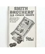 Smith Brothers Medicated Cough Drops 1916 Advertisement Medical Candy DW... - €17,16 EUR