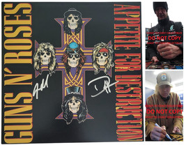 Duff McKagan &amp; Steve Adler Signed Guns N Roses 12x12 Photo COA Proof Autographed - £361.84 GBP