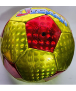 Jieman Traditional Soccer Ball Size 5 Colors Red &amp; Yellow - £9.93 GBP