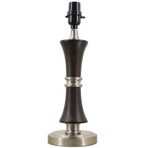 NEW Hampton Bay Mix &amp; Match 13.5 &quot; Espresso and Nickel Hourglass Accent ... - £8.84 GBP