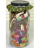 Vintage Sewing Accessories Jar - $91.80 MXN