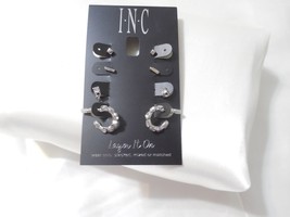 INC Silver-Tone 4-Pc. Set Crystal Stud Stackable Earrings A1014 - £6.76 GBP