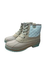 Northside Girls Emersen Polar Rain Boot Light Gray/Aqua Size 5 - $34.65