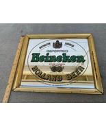 Heineken Imported Holland Beer Mirror Bar Advertisement Man Cave Wall Ha... - £42.31 GBP