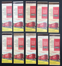 Lot of 10 Vintage SLSF Frisco Boxcar 5000 Miles Serving Matchbook Covers - £9.53 GBP