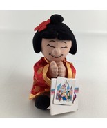 Disney Store China Girl Small World Mini Bean Bag 9&quot; Plush Vintage 90s w... - $21.54 CAD