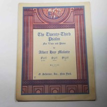 The Twenty-Third Psalm for Voice and Piano Albert Hay Malotte Sheet Music 1937 - £5.61 GBP