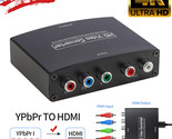 Ypbpr Component Video &amp; Stereo Audio To Hdmi Converter Adapter For Dvd P... - $23.74