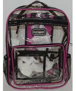 Shalam Imports Brand Eurogear Extreme Adventure Clear Backpack Pink Trim - £17.14 GBP