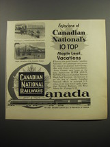 1955 Canadian National Railways Advertisement - Enjoy - £14.58 GBP