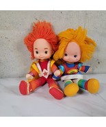 Vintage 1983 Rainbow Brite And Lala Orange dolls 10&quot; Hallmark Mattel - £53.38 GBP