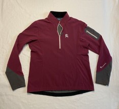 Backcountry Polartec 1/4 Zip Pullover Fleece Lined Jacket Red Women’s Large - $23.22