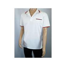 Men Sports Shirt DE-NIKO Short Sleeves Cotton Fashion Polo Shirt DBK113 White image 10