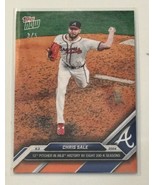 3/5! Chris Sale MLB Braves 2024 Topps Now 12th In History 8 200k Seasons... - $229.49