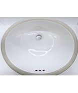 Proflo PF1512UWH Comstock 17&quot; Oval Vitreous China Bathroom Sink - White - $55.93 CAD