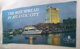 Donald Trump Marina Castle Casino Hotel Beach Blanket Boats Yachts Atlantic City - £39.67 GBP