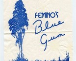 Femino&#39;s Blue Gum Cocktail Napkin County Road 99 in Artois California  - $17.82
