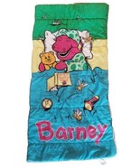 90s Barney Sleeping Bag Sleepover Bed Comforter Bedtime Dinosaur Storytime - £16.22 GBP