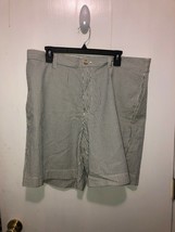 J. Crew Seersucker Shorts Men&#39;s SZ 38 Blue White Striped Cotton Almost V... - $15.83