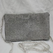 Amber Scents Women Silver Clutch One Size 8&quot; X 5&quot; - €23,54 EUR