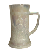 Vintage Federal Glass Iridescent Moon Glow Tavern Stein - $277.76 MXN