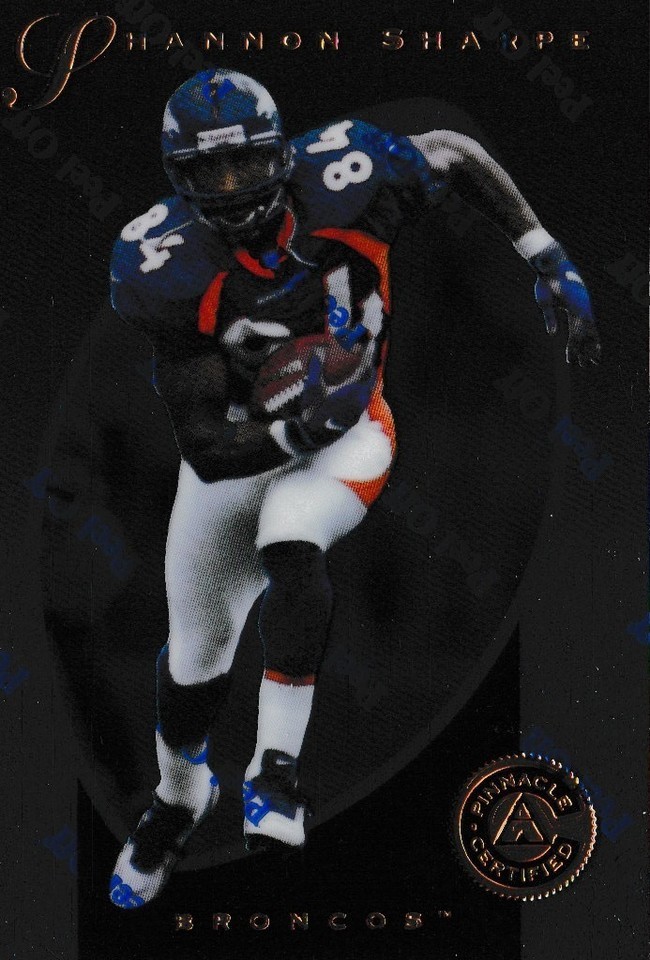 1997 Pinnacle Certified Football Trading Card Shannon Sharpe Denver Bron... - $1.97