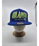Atlanta Hawks New Era SnapBack  Hardwood Classic Blue Green Halloween Style Hat - £22.42 GBP