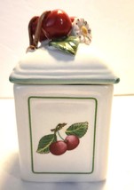 VILLEROY &amp; BOCH Small Canister Jar French Garden Charm Country Collection Cherry - £27.64 GBP