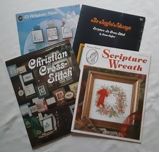 Religious Themed Cross Stitch Pattern Books and Leaflets  - £14.35 GBP