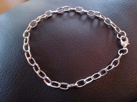 10 Charm Bracelets Antiqued Silver Link Bracelets Wholesale Bracelet Blanks - $11.39