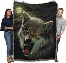 Vincent Hie&#39;S Nightbreed Wolf Blanket Is A Gift-Ware Wolf Fantasy Tapestry Throw - £72.10 GBP