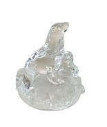 Cristal D&#39;Arques Seal Family Mom and Pup 24% Lead Crystal Figurine 5.5&quot; ... - £18.47 GBP