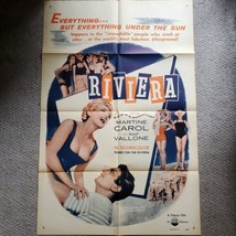 Riviera 1954 Original Vintage Movie Poster One Sheet NSS #48743 - £19.41 GBP