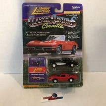  RARE   1957Roadster &amp; 1980 Aerovette * Johnny Lightning Classics Corvette * ND1 - £14.38 GBP