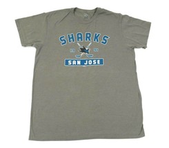 San Jose Sharks Gray T Shirt NHL Mens XLarge - £19.65 GBP