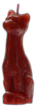 6&quot;-7&quot; Red Cat Candle - £15.06 GBP