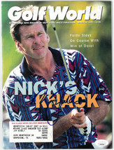 Nick Faldo signed Golf World Full Magazine 3/10/1995 minor wear- JSA #EE... - £43.21 GBP