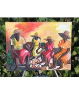 LIONELL WALKER Original MODERN ABSTRACT JAMAICAN ARTIST ISLAND NATIVES F... - €915,56 EUR