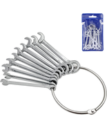 10-Piece Mini Open End Combination Wrench Set | Metric Wrenches with Cha... - $21.94 CAD