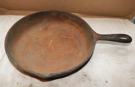 Vintage Cast Iron Double Spout Frying Pan 10”x 2” Deep Skillet 289D - $54.74 CAD