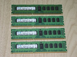 Samsung 16GB 4x 4GB DDR3-1333 PC3L-10600R Mémoire Ecc M393B5273CH0-YH9 - £53.79 GBP