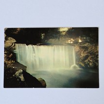 Postcard Corbin Kentucky Cumberland Falls Floodlighted at Night State Park - $7.87