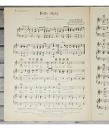 The Forward Pass &quot;Hello Baby&quot; Theme Song Sheet Music + Lyrics 1929 Fairb... - £5.52 GBP