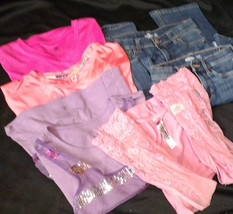 Lot Of 6- Girl&#39;s Size 14/16 Shirts &amp; Jeans Old Navy RBX Jordache Champion &amp; More - $37.40