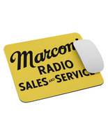 Vintage Marconi Radio Mouse Pad – “Sales and Service” – Retro Radio Style – 9.5" - $9.97