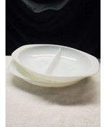 Vintage 2-Pyrex, Milk Glass Divided Oval 1 1/2 quart Casserole Dish / FR... - $34.65