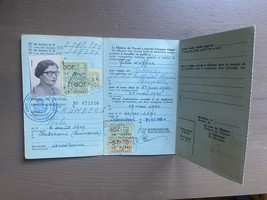 Old Vintage Document Belgium Work Permit Card 1960 - $14.00