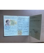 Old Vintage Document Belgium Work Permit Card 1960 - $19.14 CAD